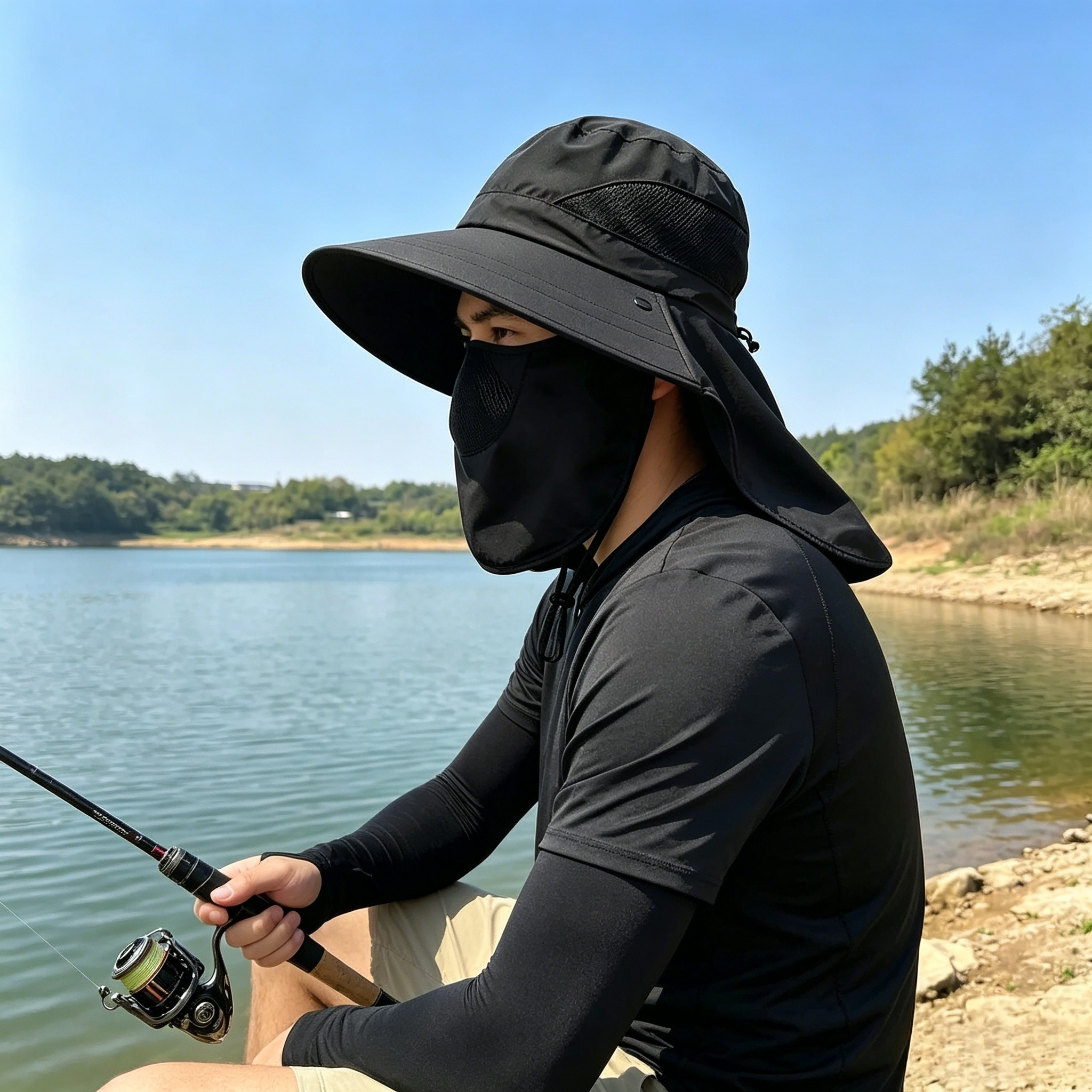 Fishing Hat - Full Face Neck Coverage Sun Hat