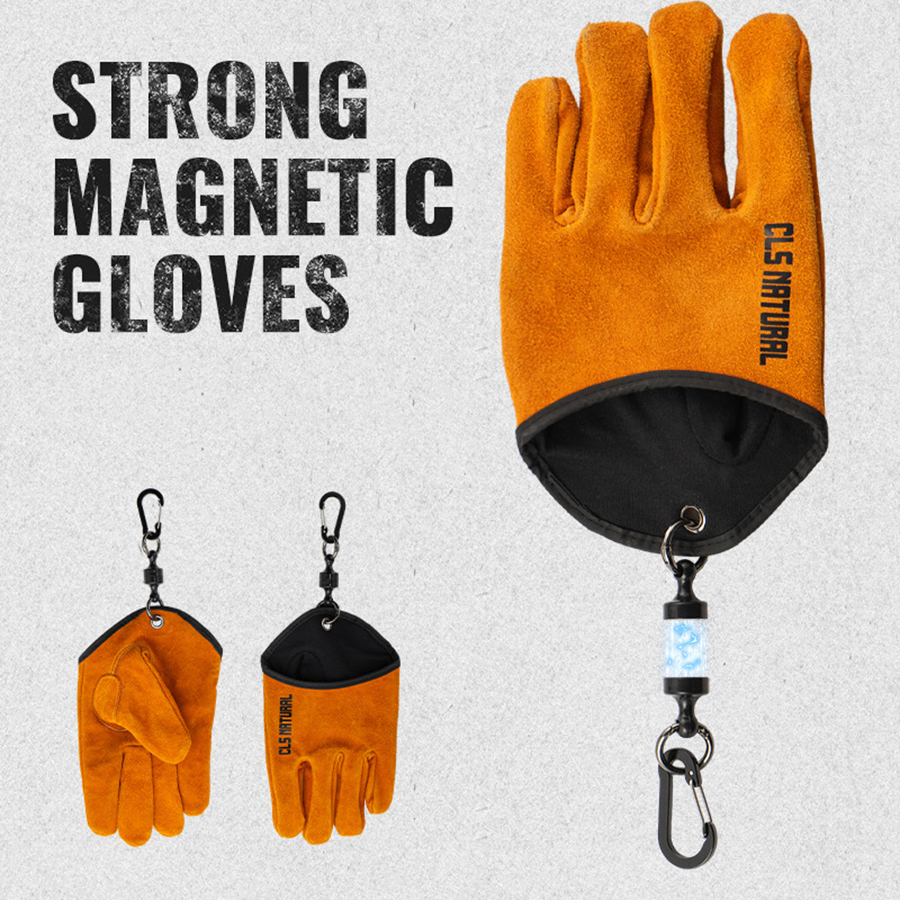 Fishing Gloves - Heat Resistant BBQ Gloves Cowhide Leather