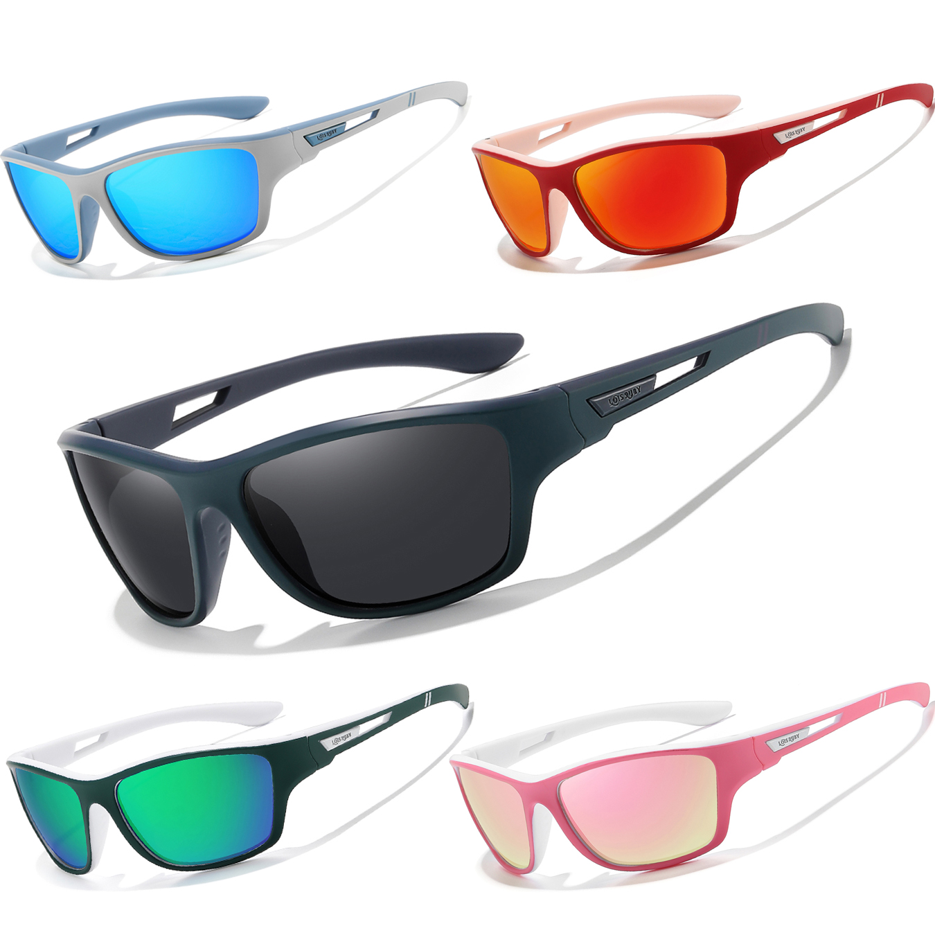 Fishing Sunglasses Polarized - LOISRUBY Polaring Lenses Cycling Sunglasses with