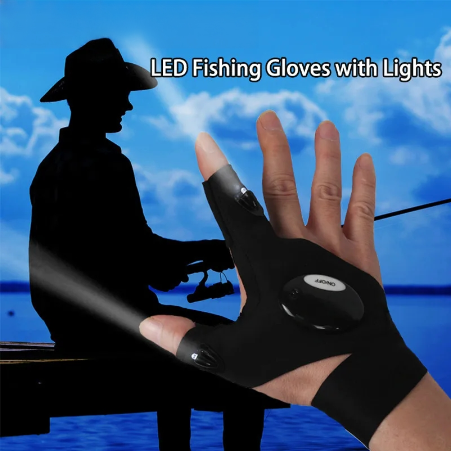 LED Half Finger Glove for Men  - Fishing Gloves reseña y precio