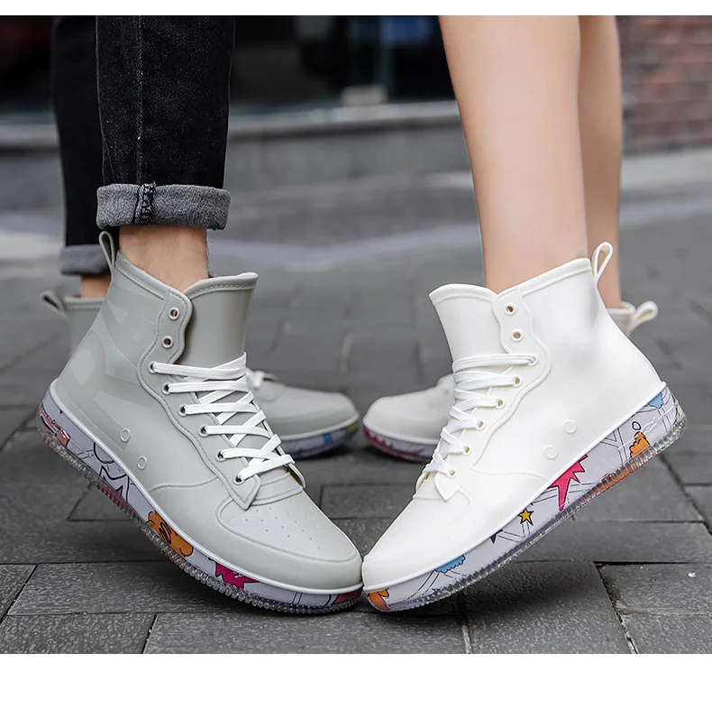 Men Rain Boots Fashion Trendy  - Fishing Boots reseña y precio
