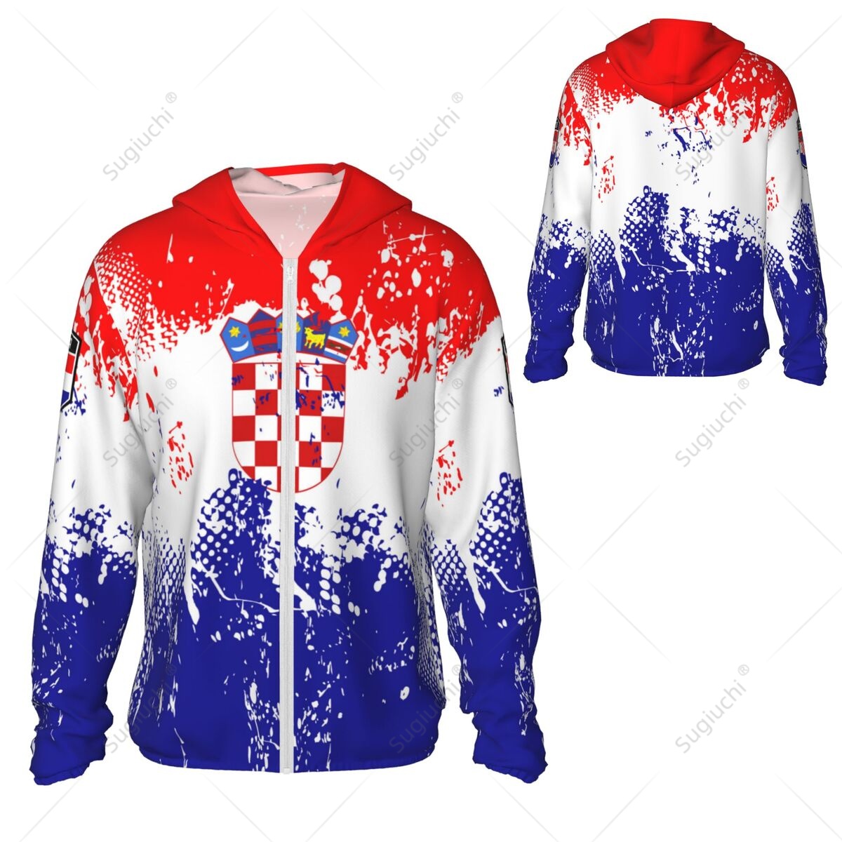 Croatia Flag Sun Protection Ho - Fishing Hoodie reseña y precio