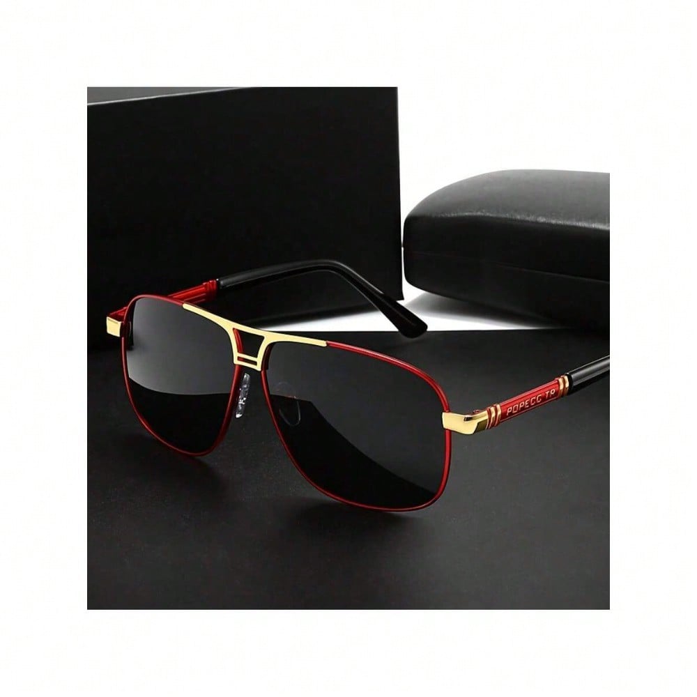 Large Metal Polarized Men And  - Fishing Sunglasses Polarized reseña y precio
