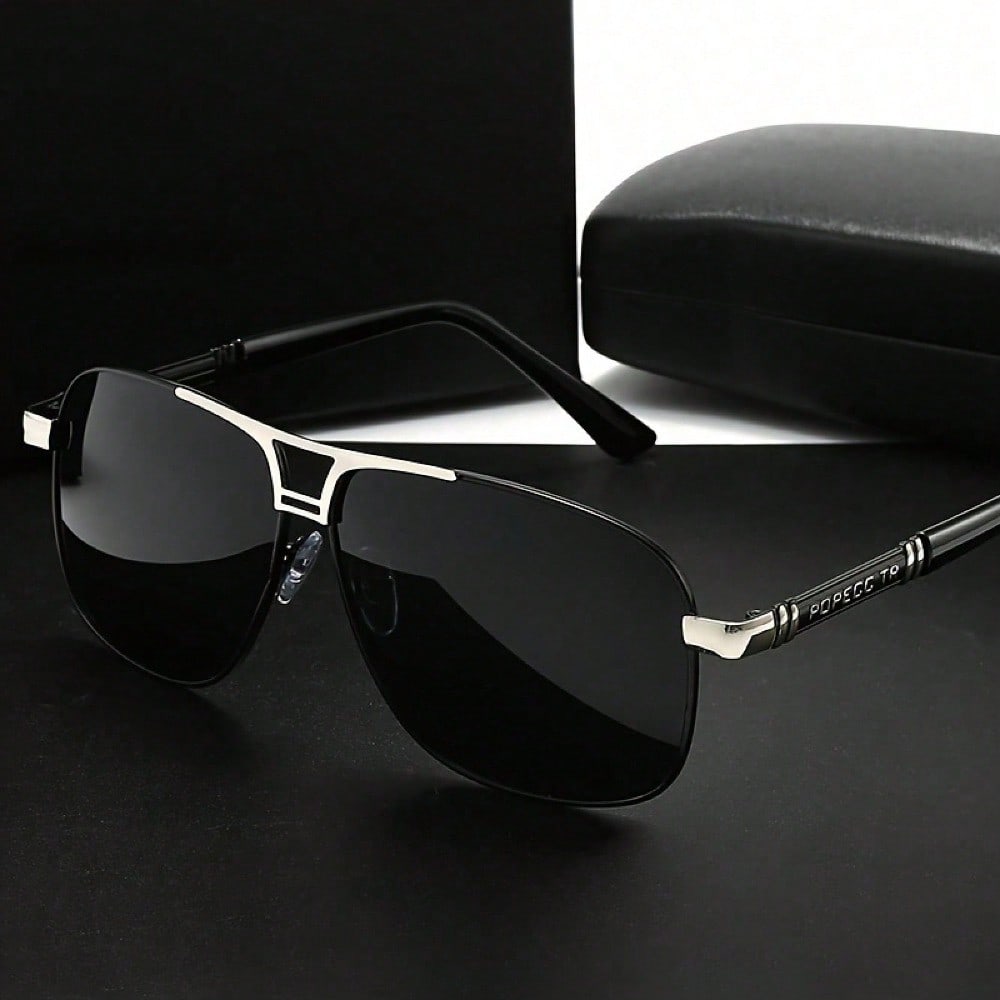 Large Metal Polarized Men And  - Fishing Sunglasses Polarized reseña y precio