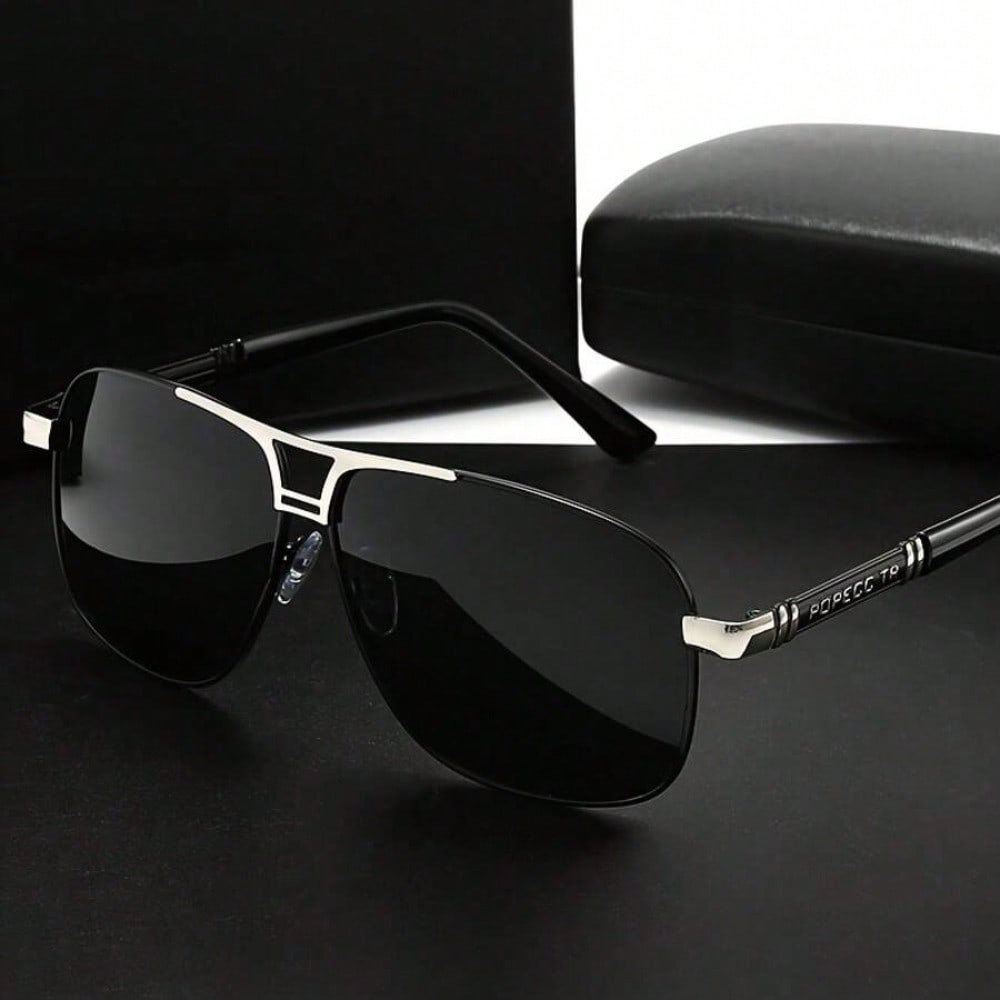 Large Metal Polarized Men And  - Fishing Sunglasses Polarized reseña y precio