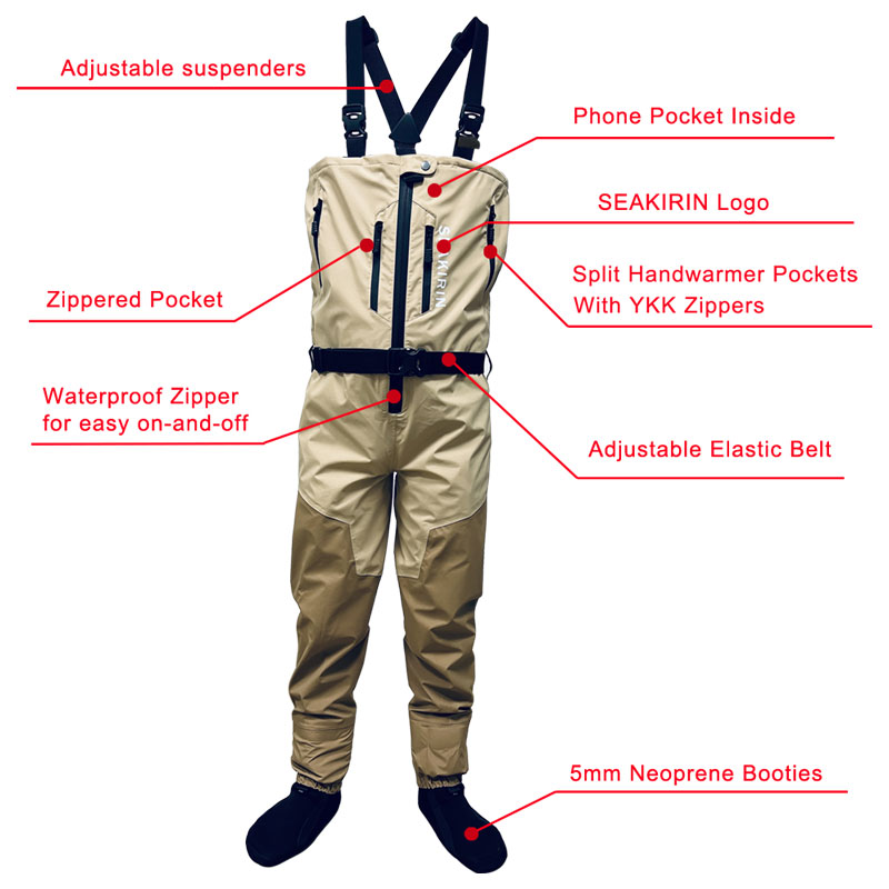 Zip-front Breathable Stout Che - Fishing Waders reseña y precio