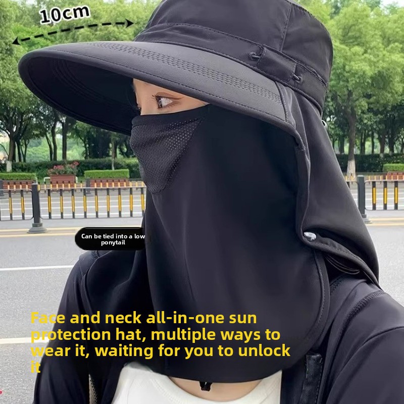 Full Coverage Sun Hat with Fac - Fishing Mask Sun Protection reseña y precio