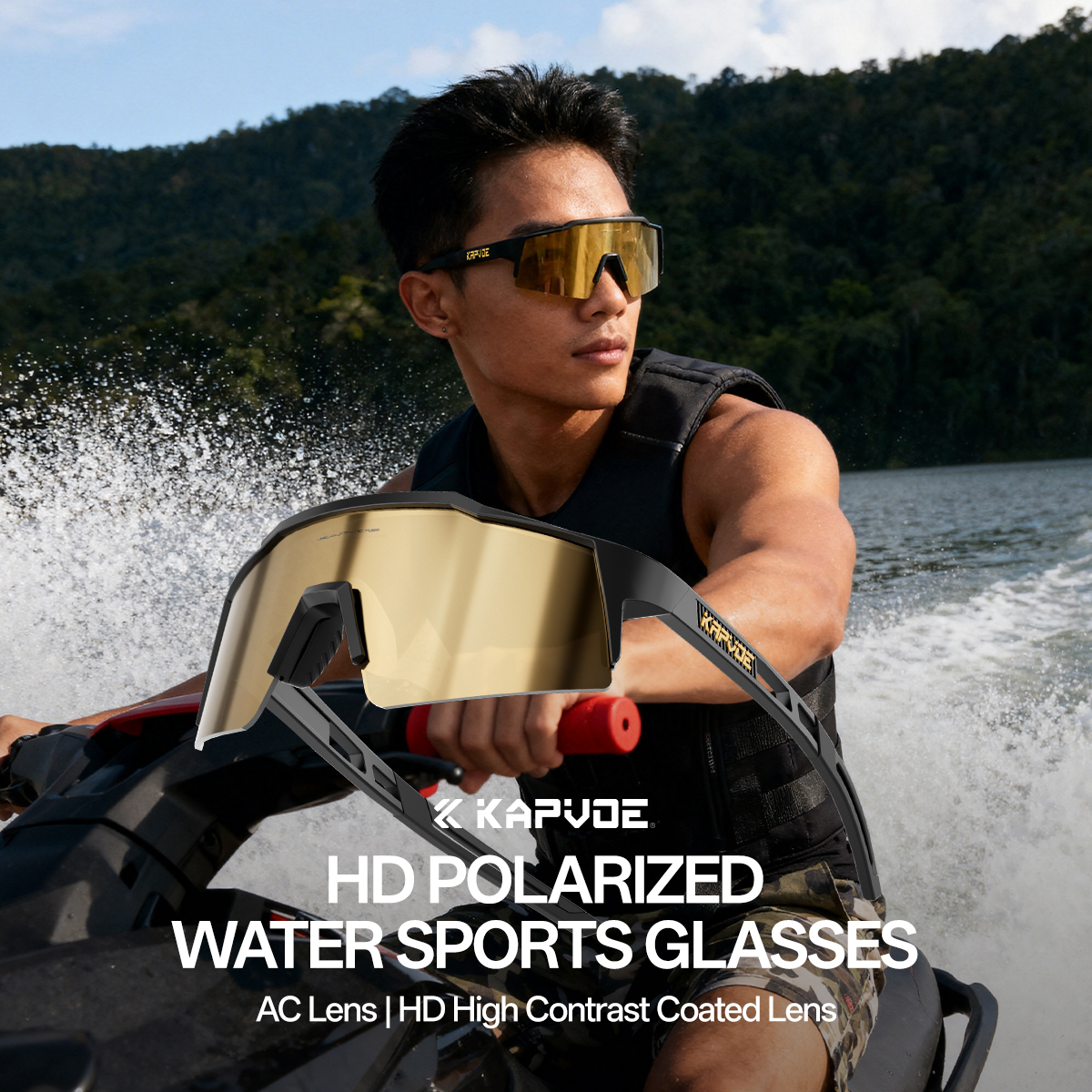 KAPVOE UV400 Anti-glare Surfin - Fishing Sunglasses Polarized reseña y precio