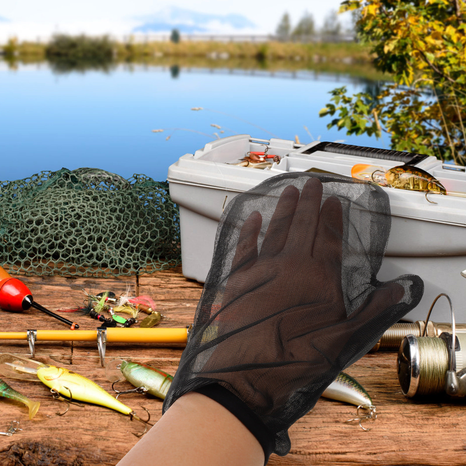 1Set Anti Insect Mesh Suit Ful - Fishing Gloves reseña y precio