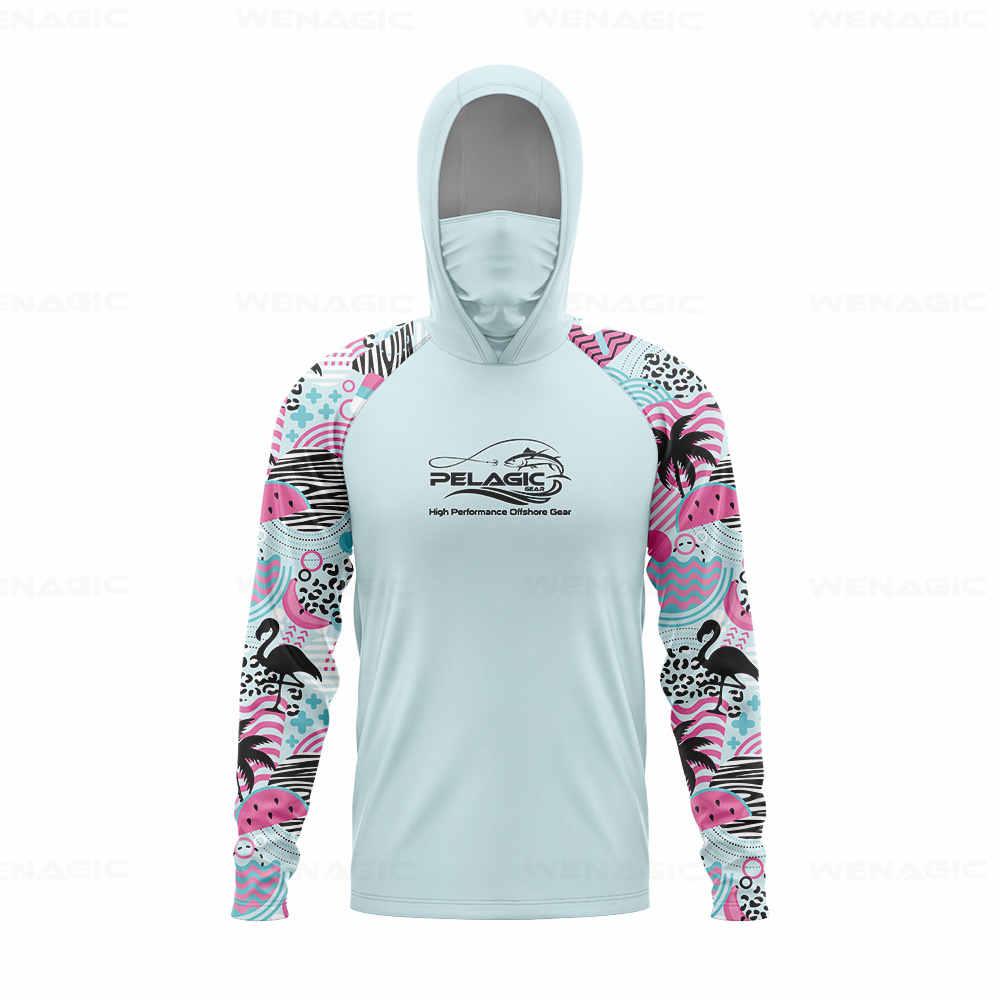 pelagic gear Men Hood Fishing  - Fishing Shirt Uv Protection reseña y precio