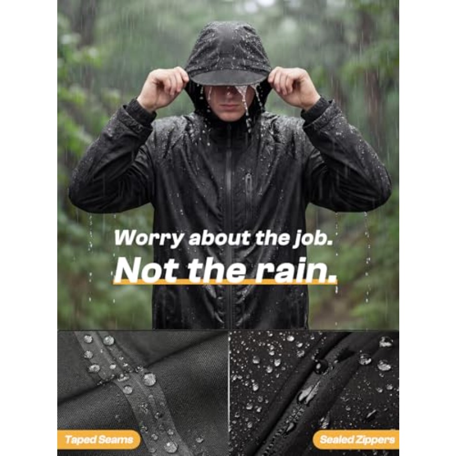 Men's Waterproof Rain Gear 2pc - Fishing Rain Suit reseña y precio