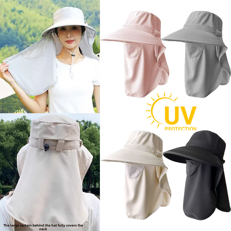 Summer Sun Hats with Face Mask - Fishing Mask Sun Protection reseña y precio