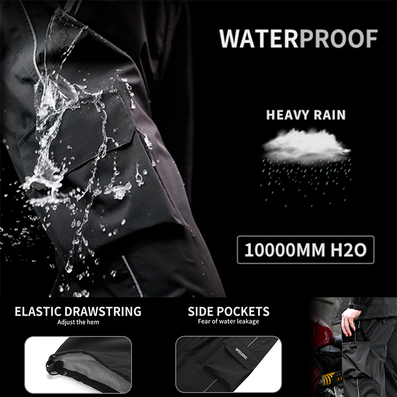 WOSAWE Motorcycle Rain Pants R - Fishing Pants Waterproof reseña y precio