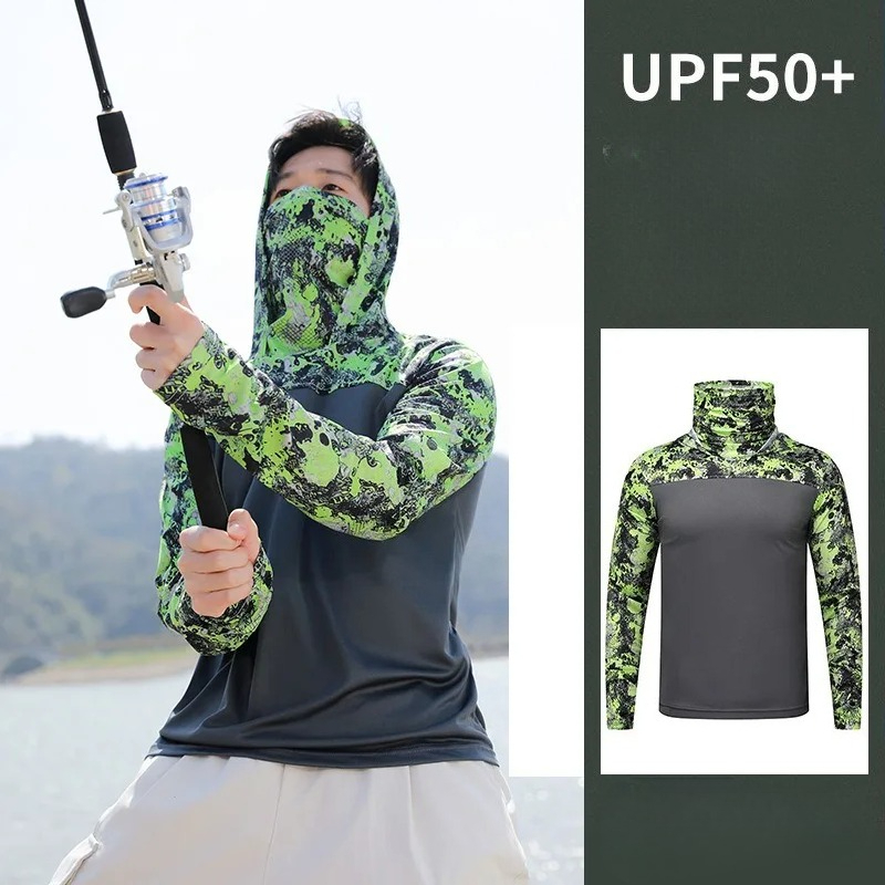 Fishing Shirt Hooded Men Sunsc - Fishing Hoodie reseña y precio