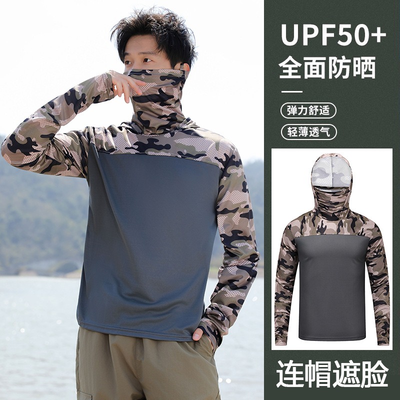 Fishing Shirt Hooded Men Sunsc - Fishing Hoodie reseña y precio