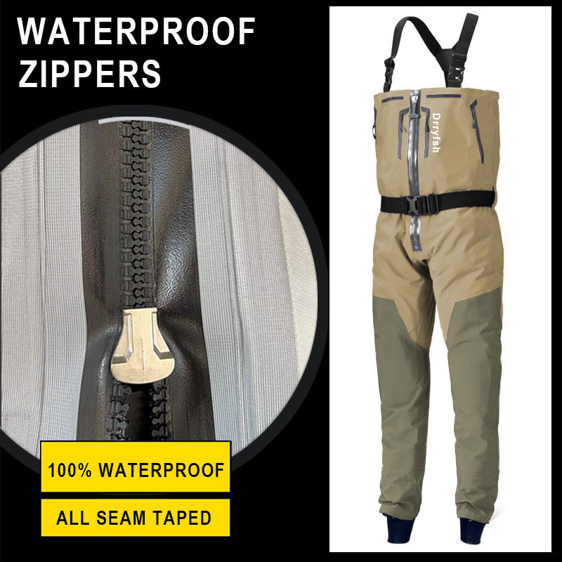 Zippered Waterproof Wader With - Fishing Waders reseña y precio