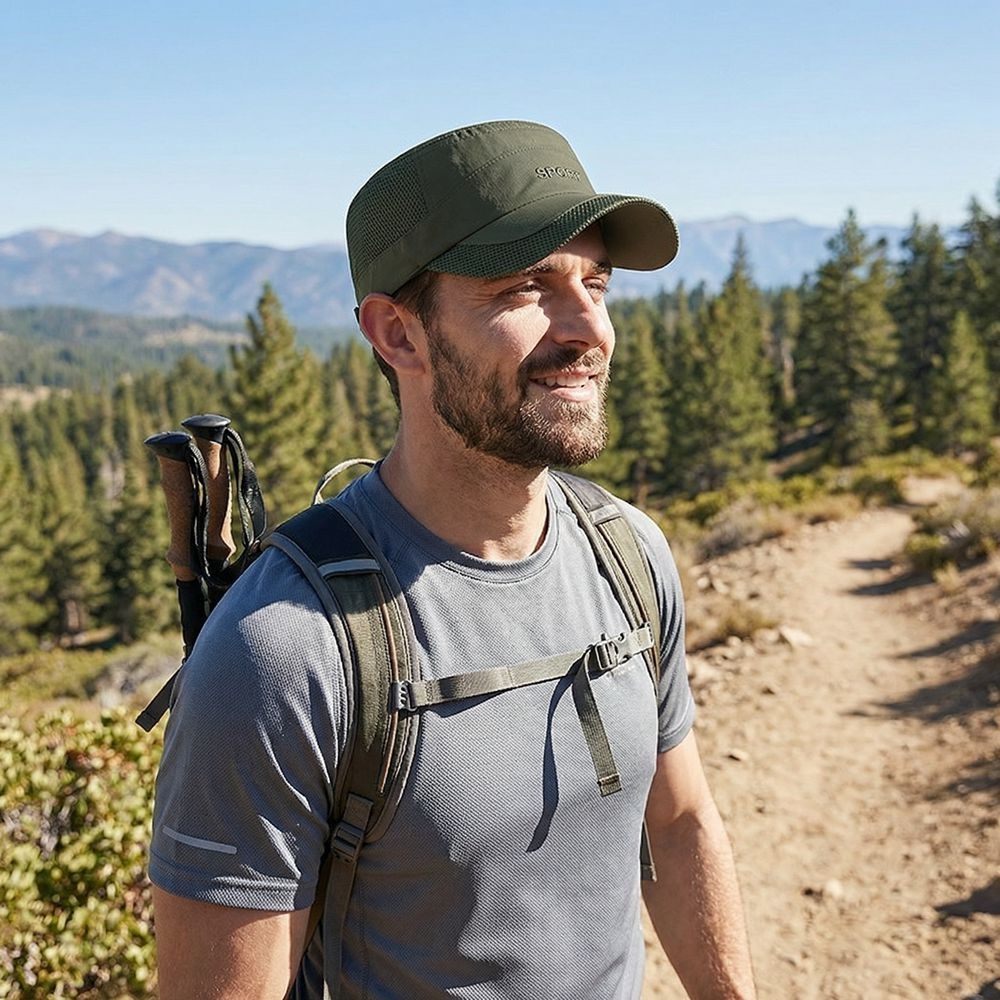 New Adjustable Flat Top Cap Su - Fishing Hat reseña y precio
