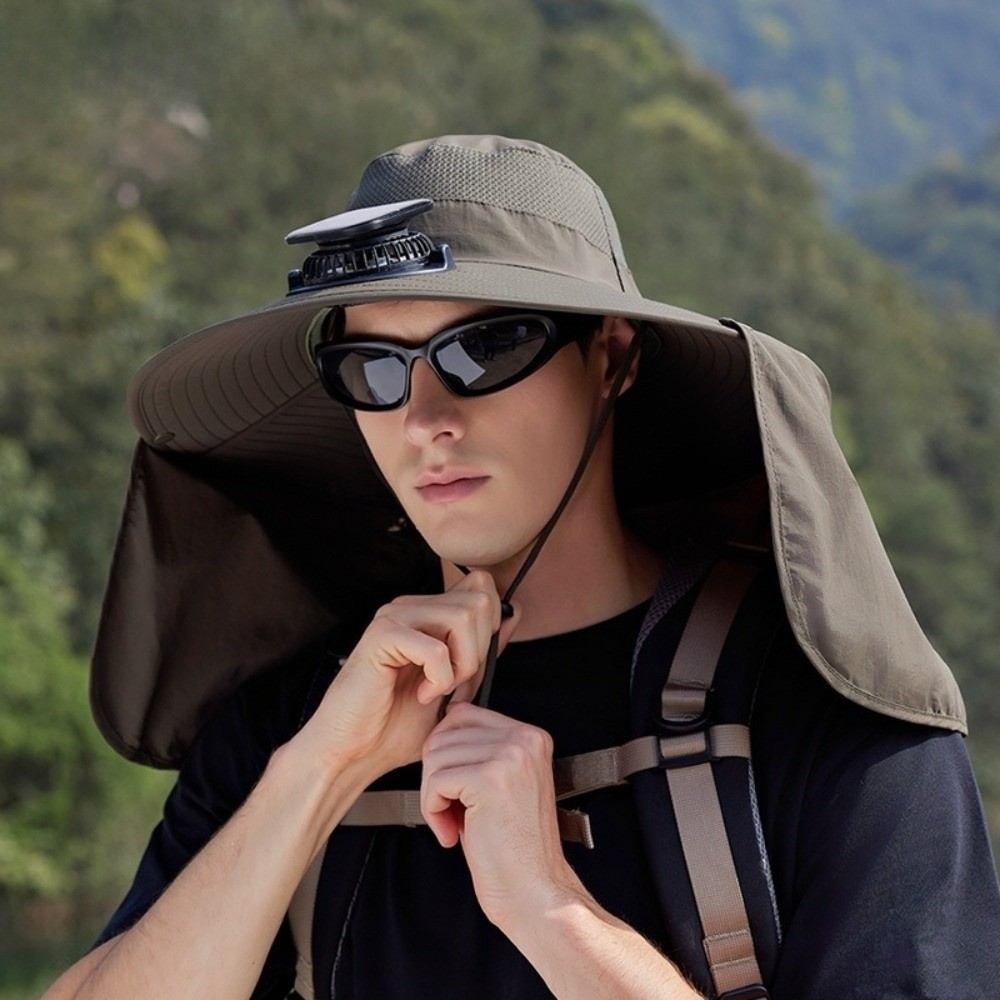New UPF50+ Solar Fan Hat with  - Fishing Hat reseña y precio