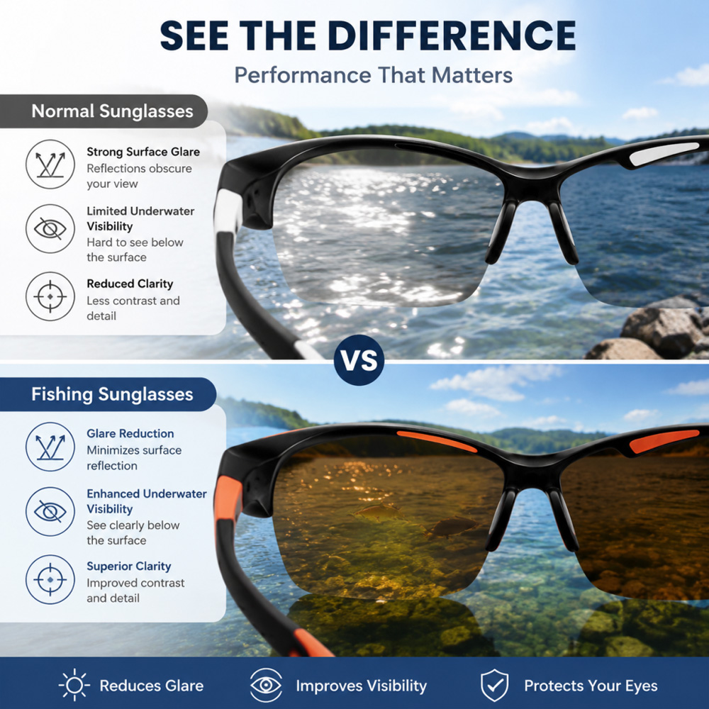 VIKINGAR Polarized Fishing Sun - Fishing Sunglasses Polarized reseña y precio