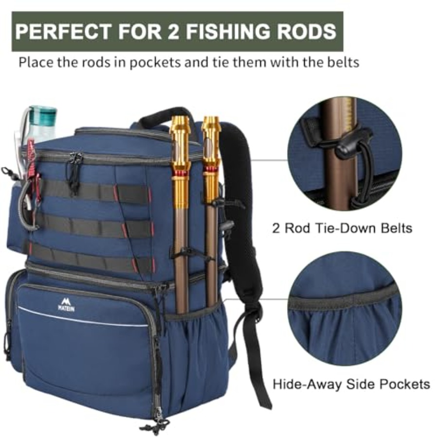 Fishing Backpack, Water Resist - Fishing Backpack reseña y precio