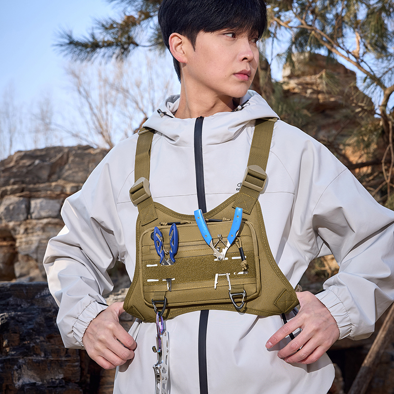 Tactical Front Chest Rig Bag V - Fishing Vest reseña y precio