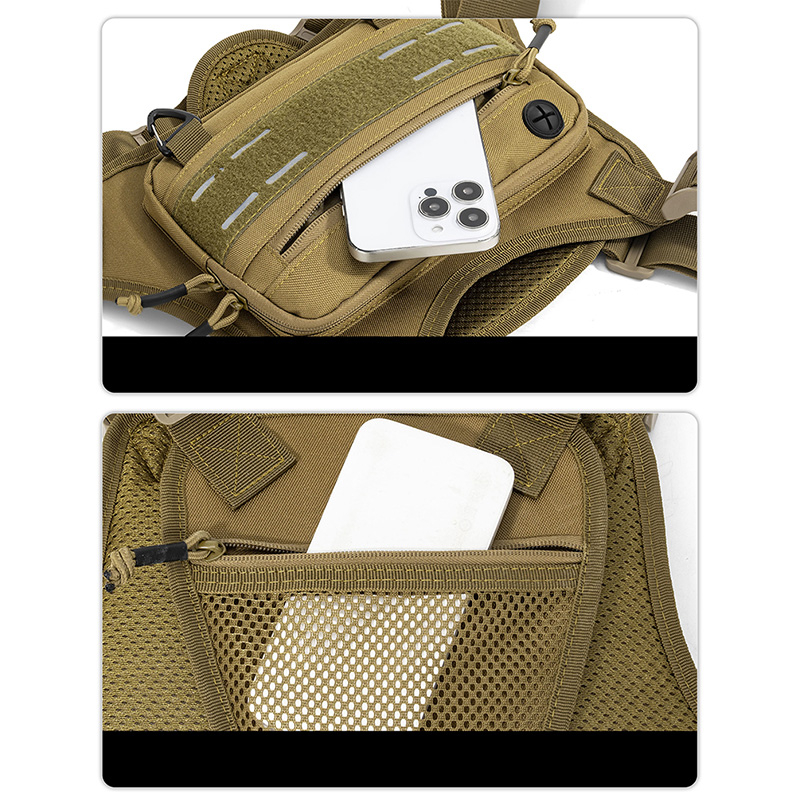 Tactical Front Chest Rig Bag V - Fishing Vest reseña y precio
