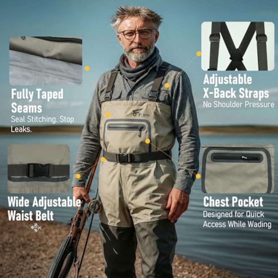 Fishing Chest Waders for Men a - Fishing Waders reseña y precio