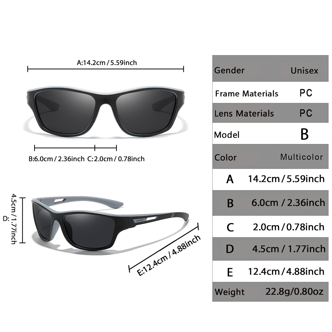 LOISRUBY Polaring Lenses Cycli - Fishing Sunglasses Polarized reseña y precio