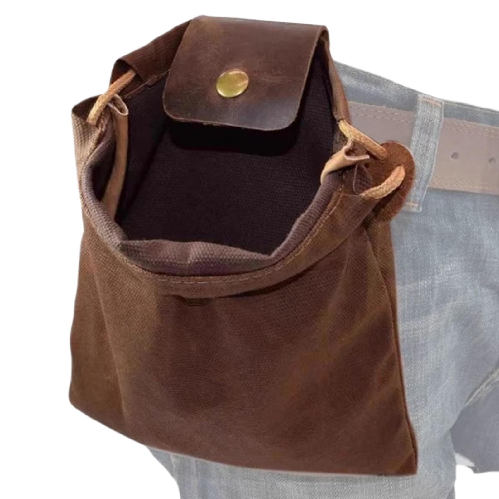 Portable Waxed Dump Pouch Mult - Fishing Belt reseña y precio