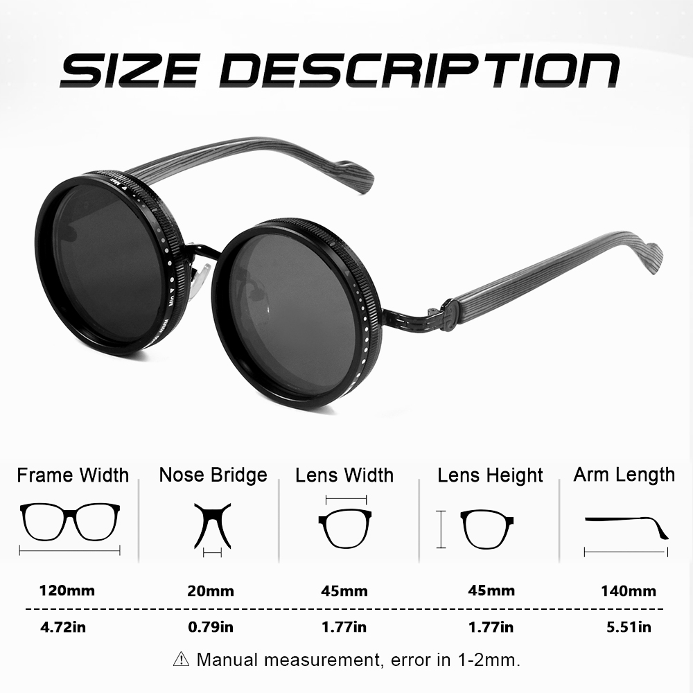 CRIXALIS 2Pcs Polarized Steam  - Fishing Sunglasses Polarized reseña y precio