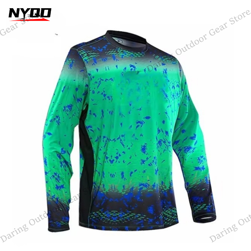 Men's Long Sleeve UPF 50+ Fish - Fishing Shirt Uv Protection reseña y precio
