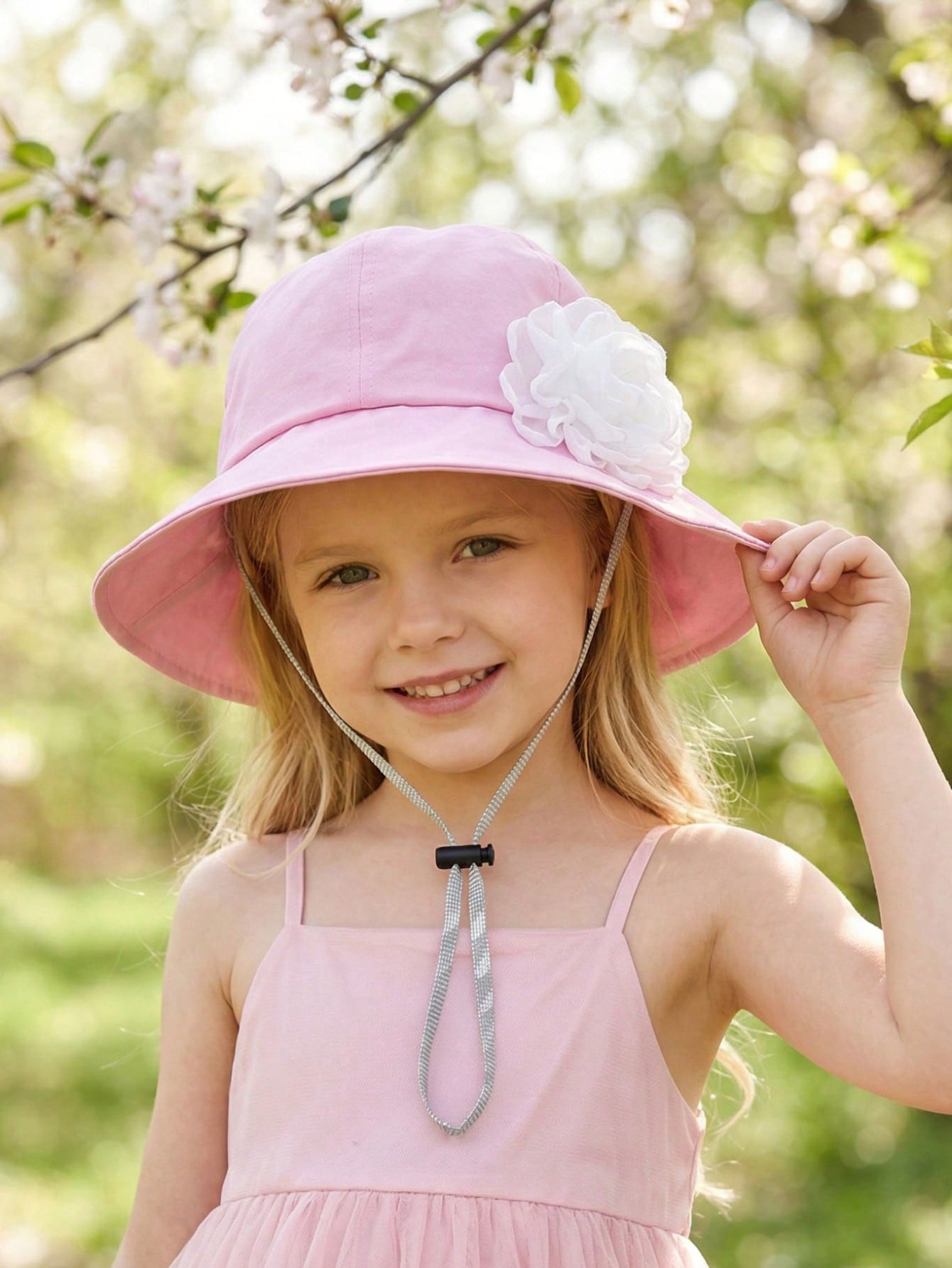 1Pc 3-8Y Girls White Big Flowe - Fishing Hat reseña y precio