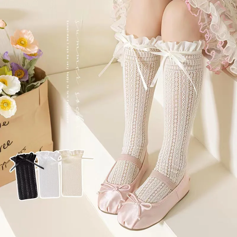 Girls Long Tube Lace Stockings - Fishing Socks reseña y precio
