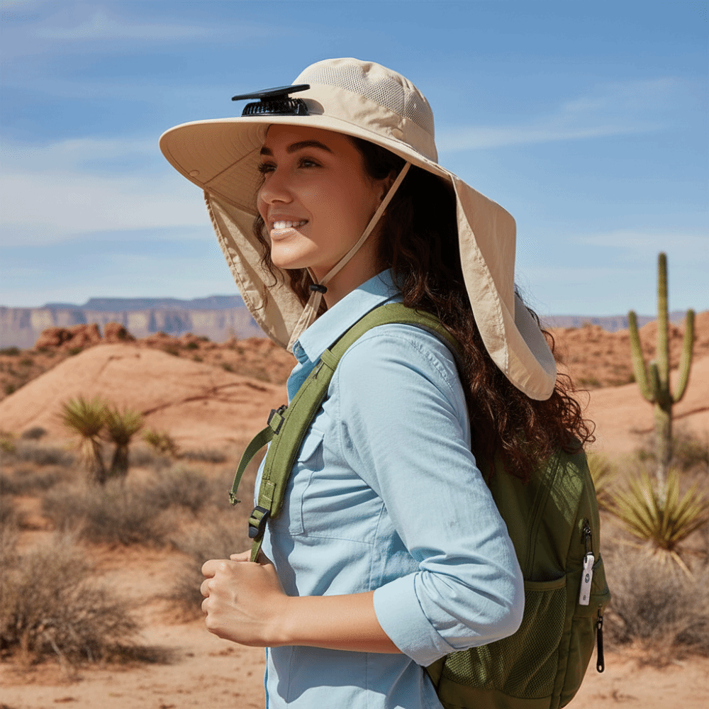 Gift UPF50+ Solar Fan Hat Wate - Fishing Hat reseña y precio
