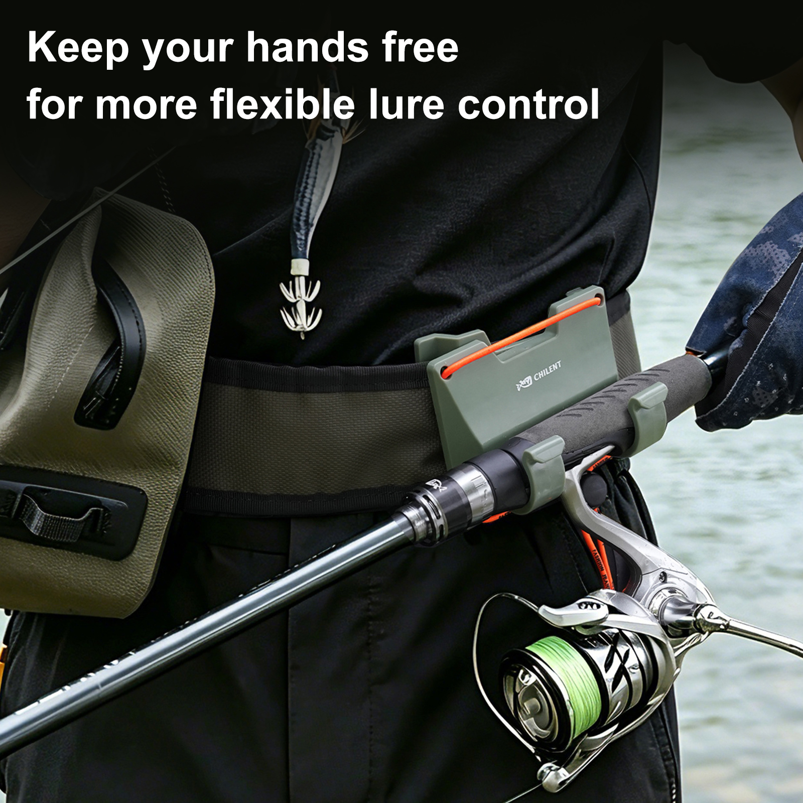 Outdoor Belt Clip Rod Holder H - Fishing Belt reseña y precio