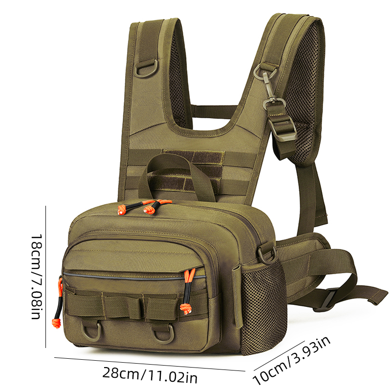 Men Chest Bag Tactical Fishing - Fishing Vest reseña y precio