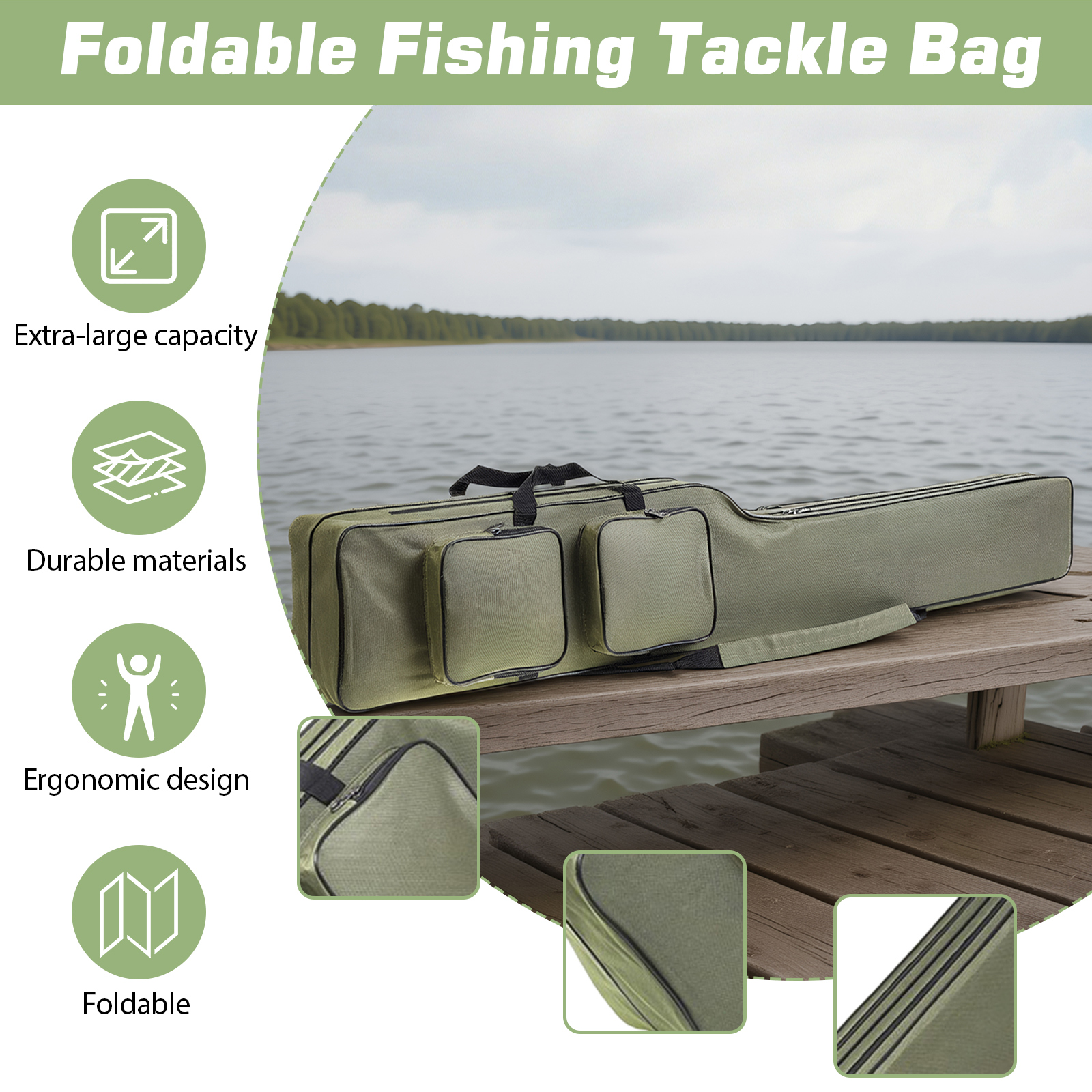Fishing Rod Bags 150cm Waterpr - Fishing Bag Waterproof reseña y precio