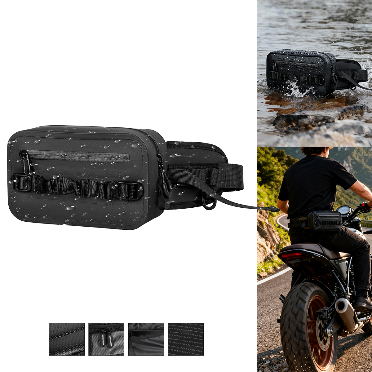 2.1L 840D TPU Waterproof Waist - Fishing Bag Waterproof reseña y precio