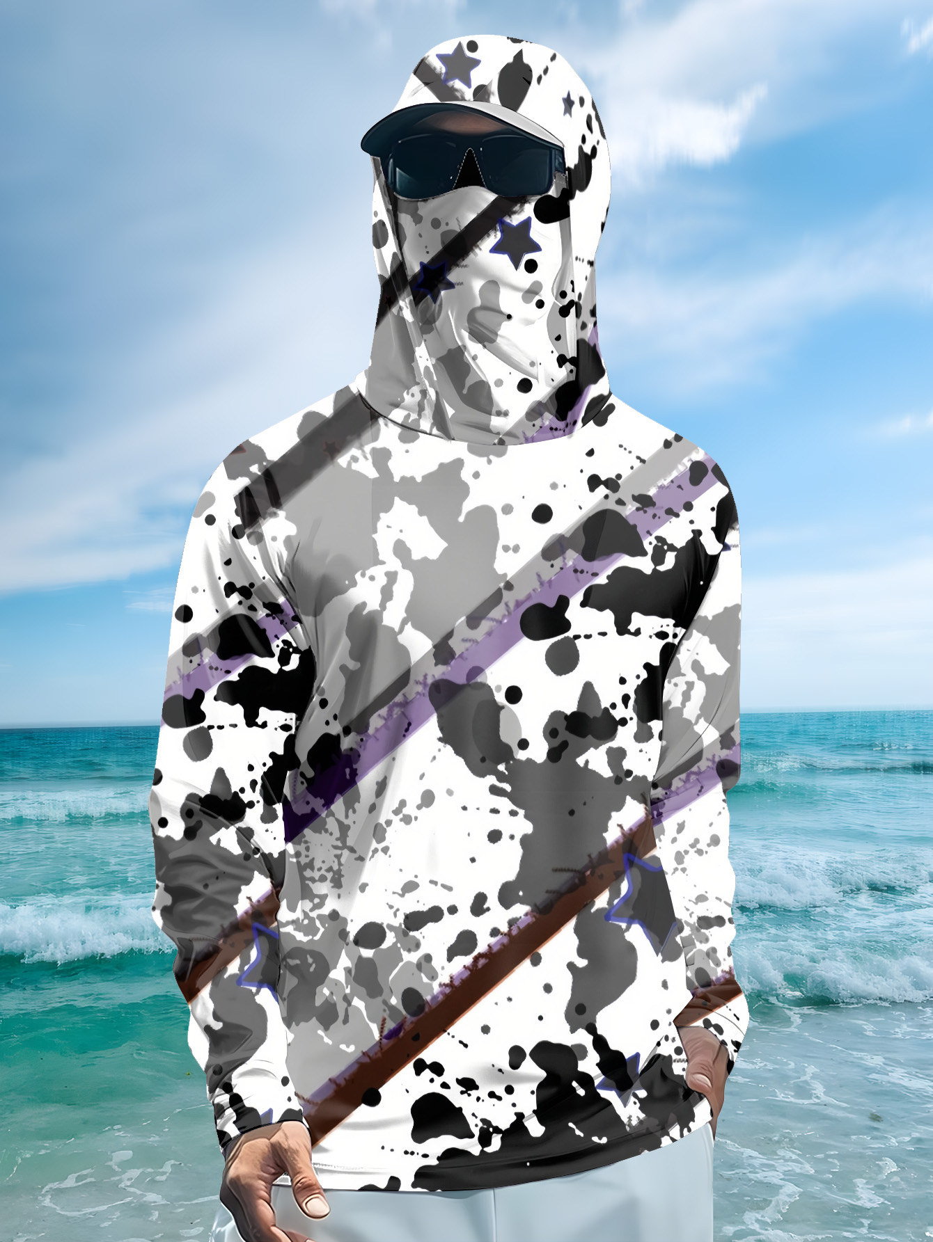 Men Hood Fishing Shirt long sl - Fishing Hoodie reseña y precio