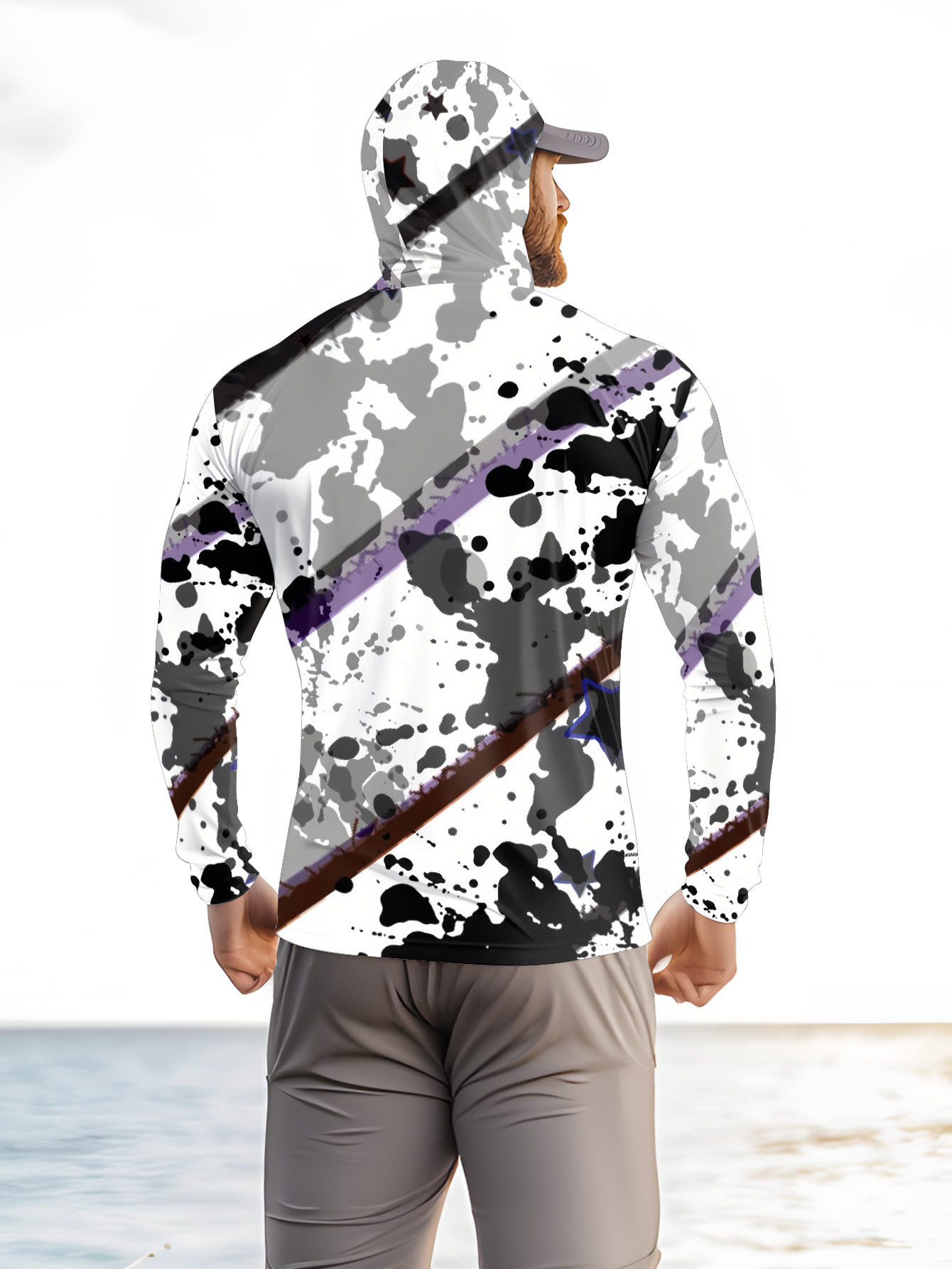 Men Hood Fishing Shirt long sl - Fishing Hoodie reseña y precio