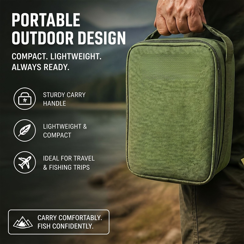 Green Fishing Tackle Storage B - Fishing Bag Waterproof reseña y precio