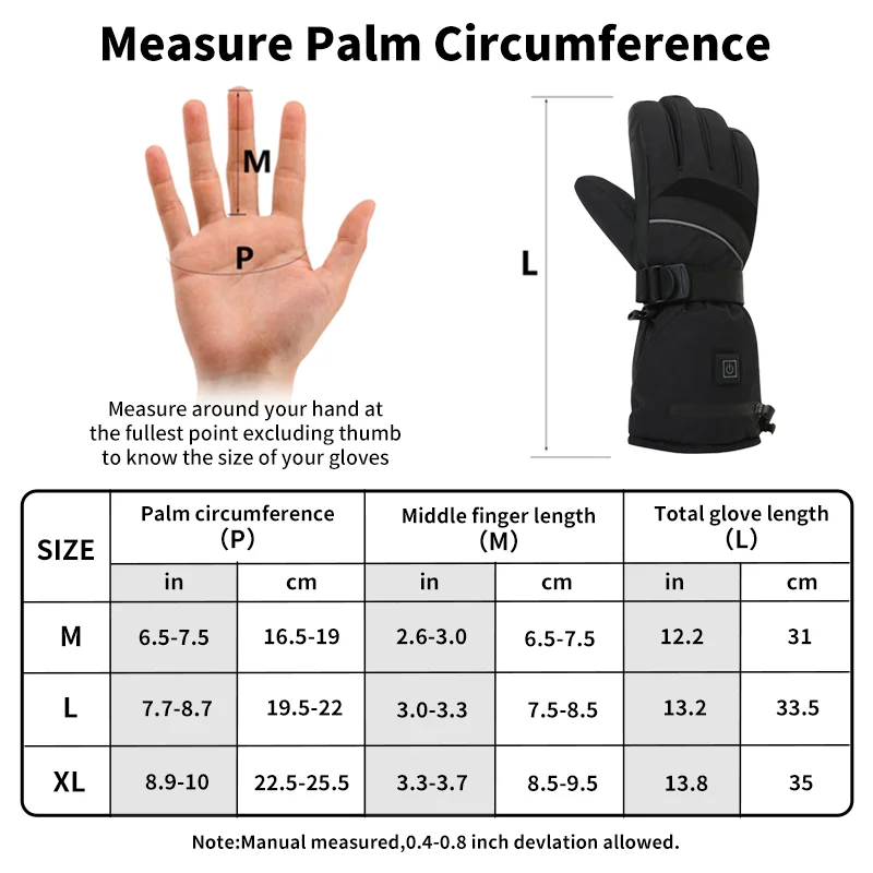 USB Rechargeable Heated Motorc - Fishing Gloves reseña y precio