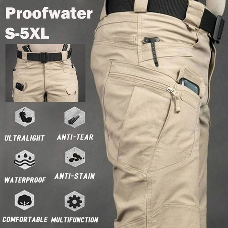 Men's Tactical Cargo Pants 6XL - Fishing Pants Waterproof reseña y precio